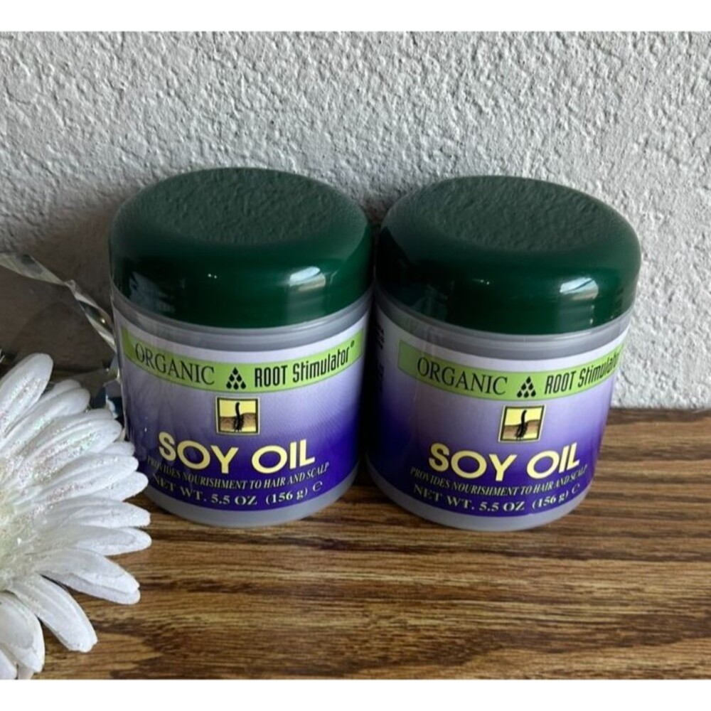 Organic Root Stimulator Soy Oil Hair Care Moisturizing Oil 5.5 Oz 2 Pack